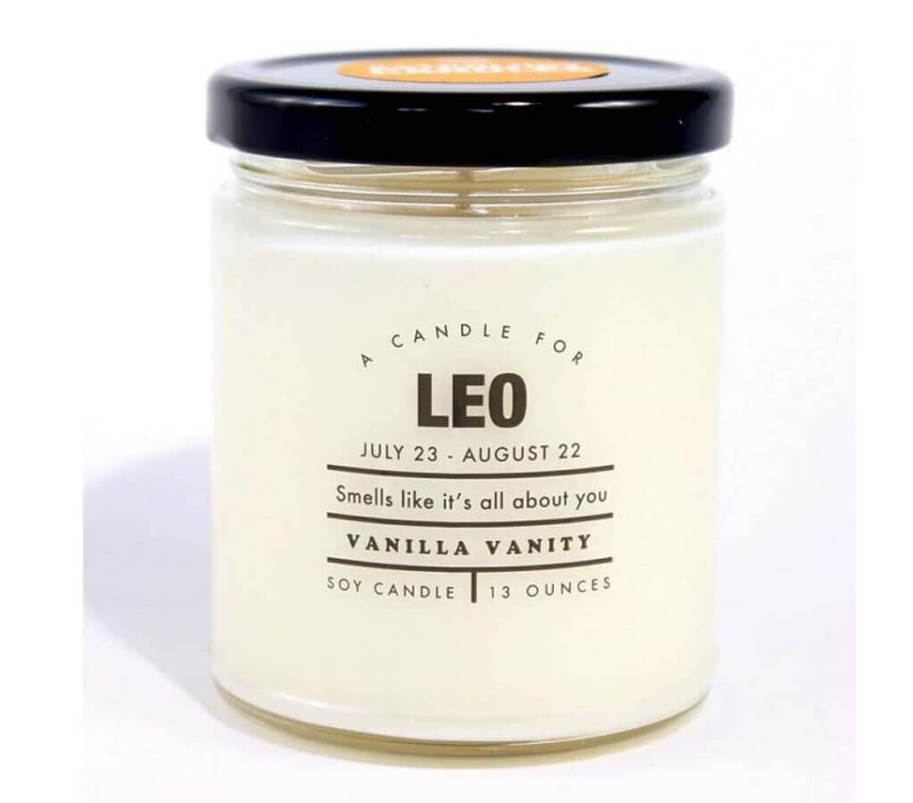 Quirky Zodiac Candle - Leo