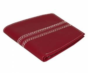 Cricket Ball-Style Leather Wallet
