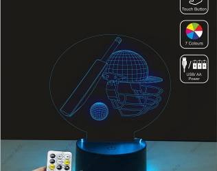 Cricket-Themed 3D LED Lamp