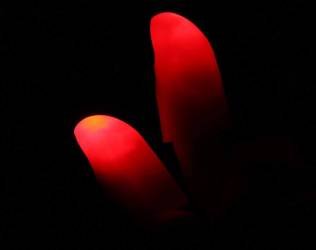LED Light Flashing Fingers