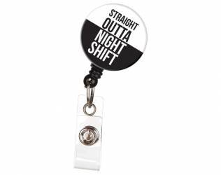 Night Shift ID Holder Badge
