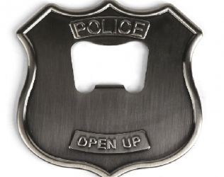 Police Badge Bottle Opener
