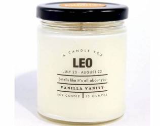 Quirky Zodiac Candle - Leo