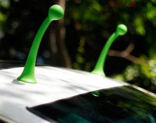 Slug Horn 3D Car Stickers