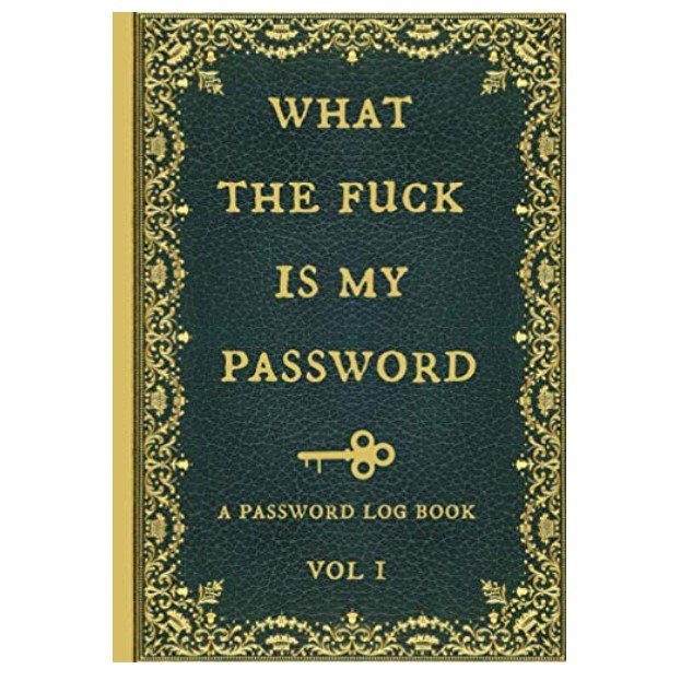 What the Fuck is my Password Logbook